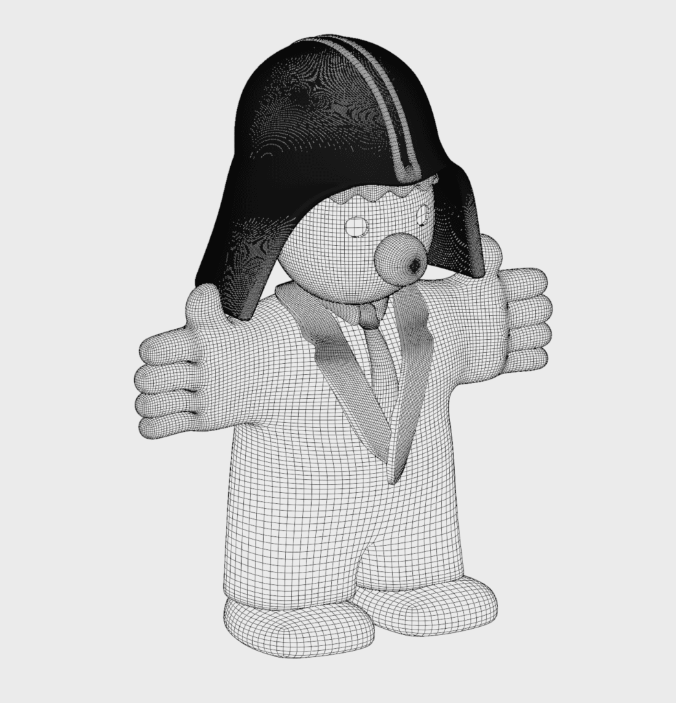 Réalisation Grand Format du Personnage Alphons Réalisation personnage Alphons