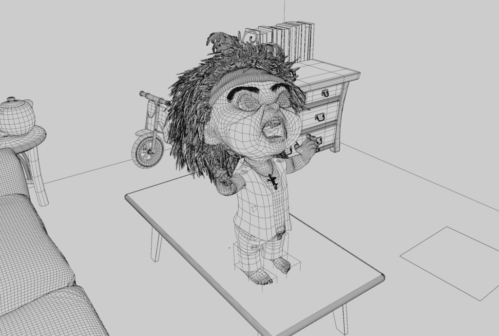 Modélisation 3D d'un Personnage de Dessin Animé Modélisation 3D personnage dessin animé