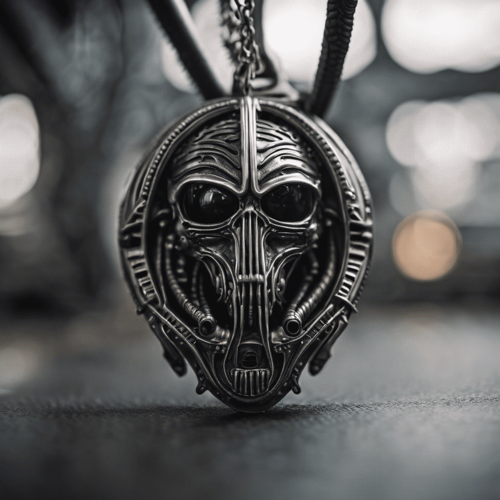 Rendu réaliste pendentif alien