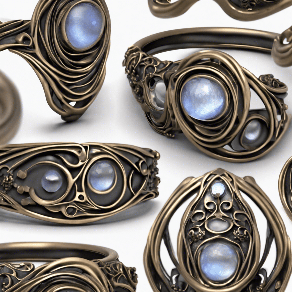 Études de bagues bronze organiques