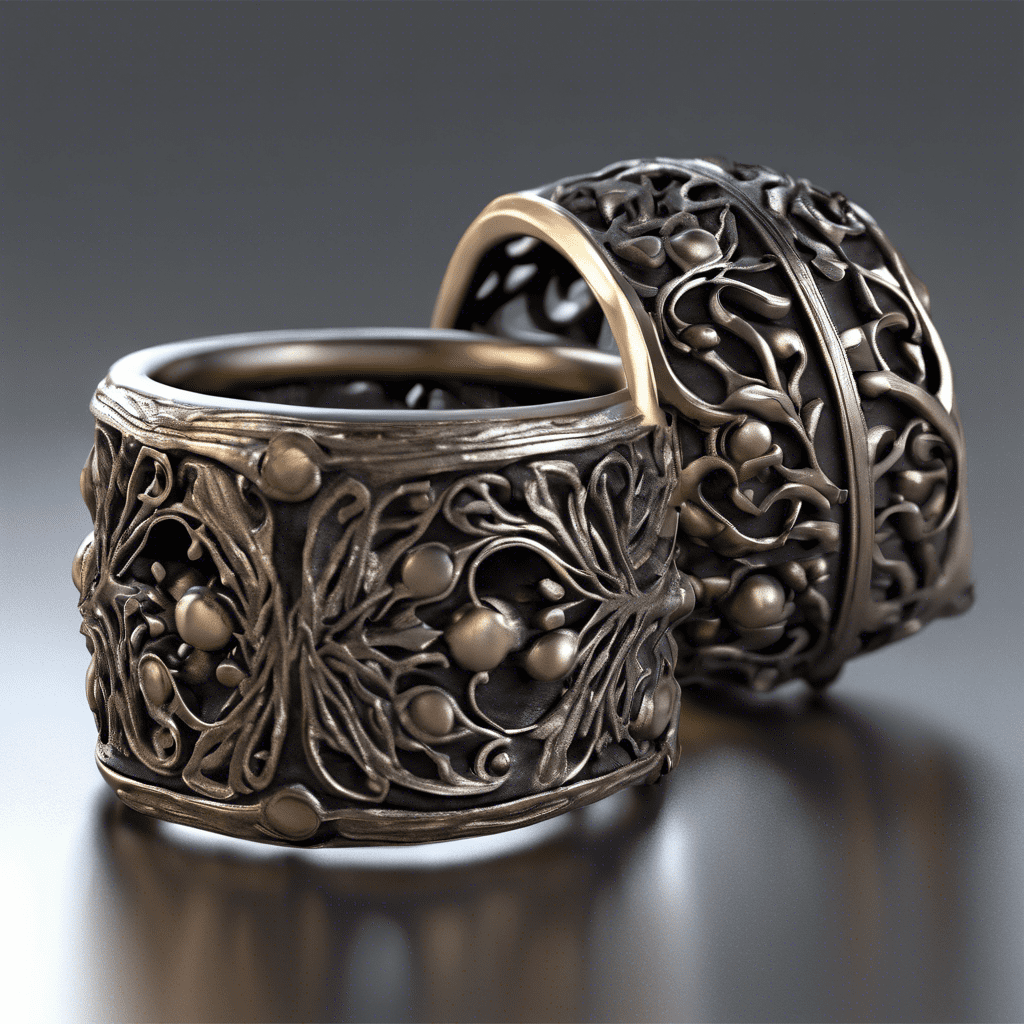 Chevalière motif nature