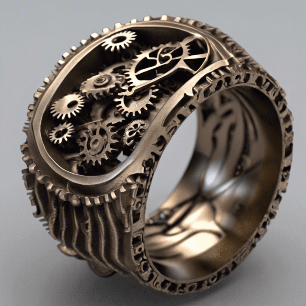 Bague bronze style steampunk