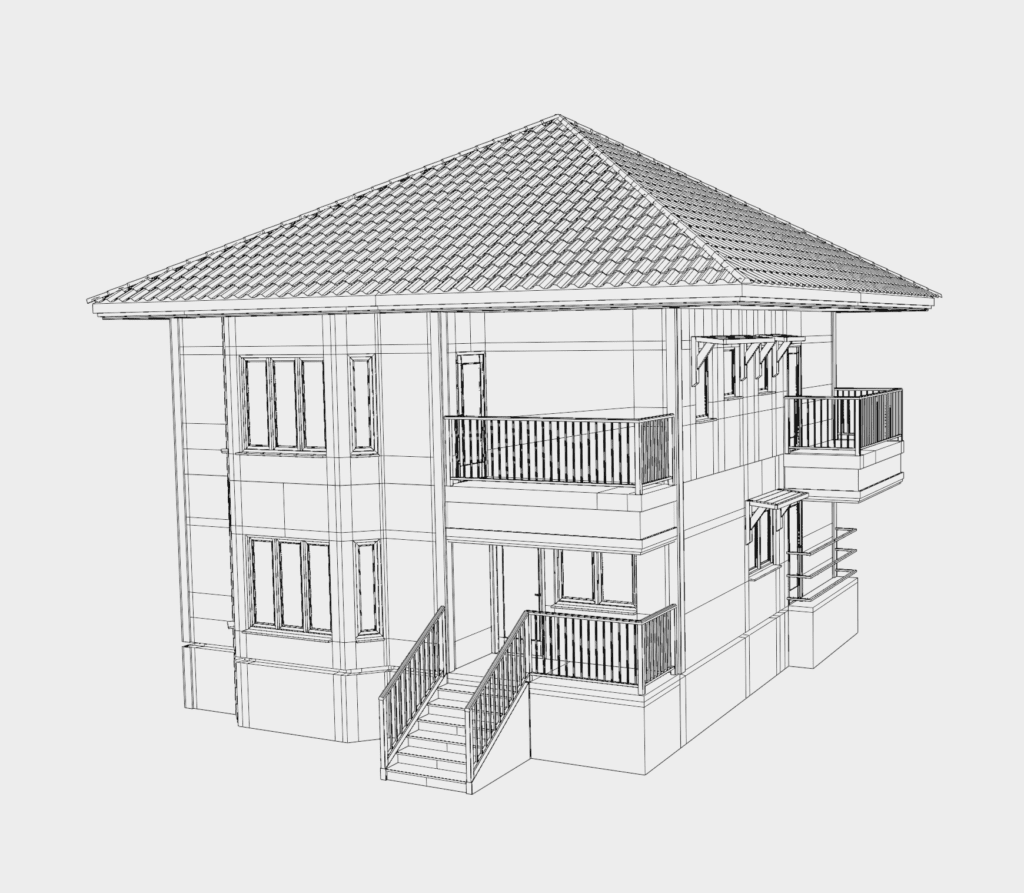 Modélisation 3D de Maison Modèle maison 3D