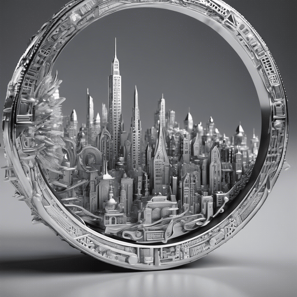 Pendentif argent ville