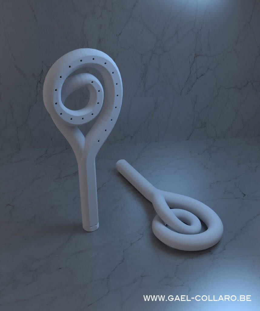 Pommeau douche spirale