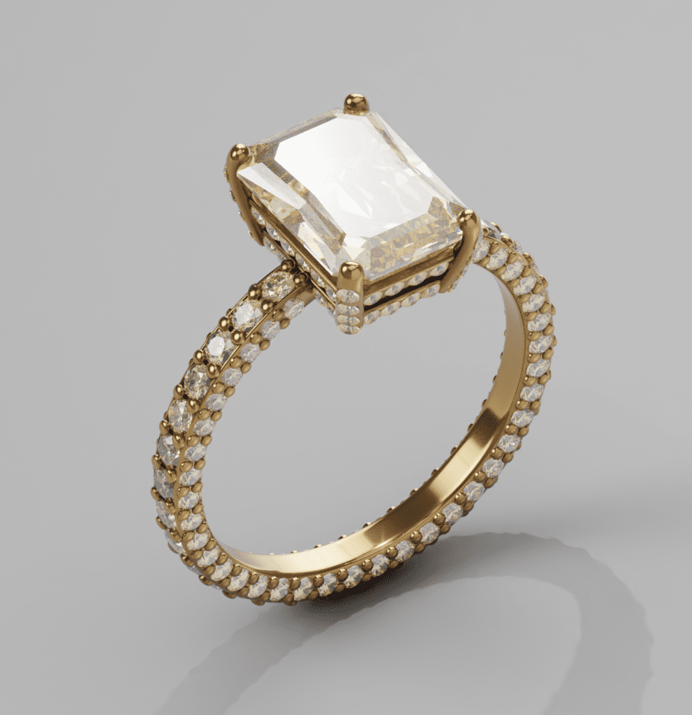 Bague diamants éblouissante