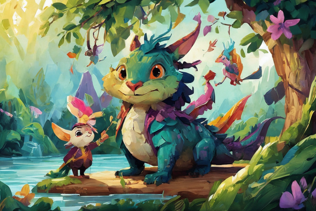 Dragon et Souris Couleurs