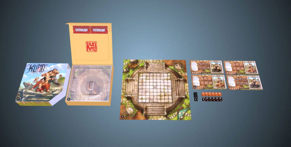 Plateau et accessoires jeu Kumo