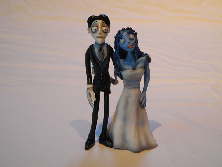 Figurines noces funèbres gâteau mariage
