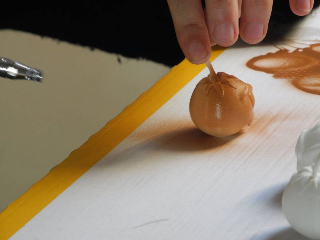 Peinture aérographe figurine